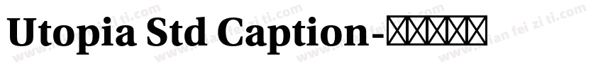 Utopia Std Caption字体转换